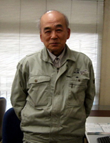 Mr. Yagishita, a veteran of 55 years in the design department.