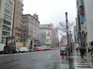 雨の銀座